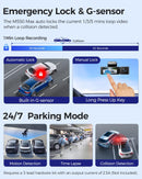 AZDOME M550 Max 4K 3 Channel Dash Cam,STARVIS Sensors, Built-in WiFi GPS, 64GB Card Included, IR Night Vision, WDR, 24H Parking Mode