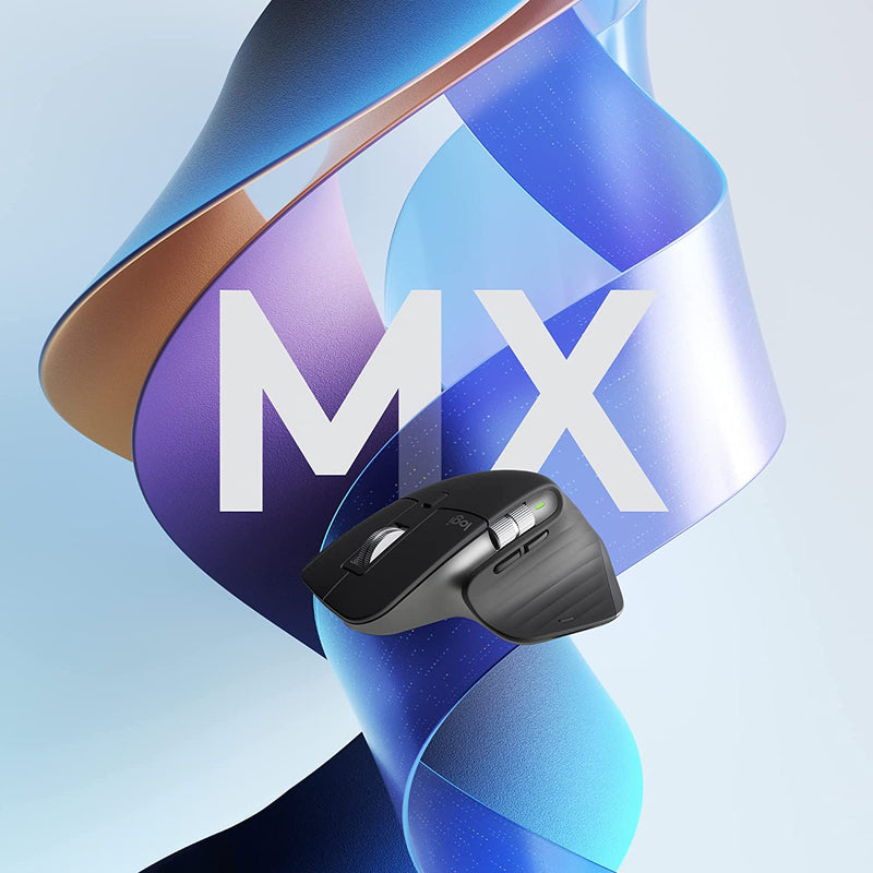 Logitech MX Master 3S Performance Wireless Mouse - Mouse - ergonomic - optical - wireless - Bluetooth, 2.4 GHz OPEN-BOX