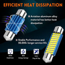 578 LED Festoon Bulb, 42mm 41mm 1.65 Inch Festoon DE3425 DE3423 211-2 LED, 12V 33SMD White Light 42mm Festoon Bulbs for Car Interior Dome Map Courtesy Trunk