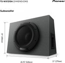 Pioneer TS-WX1210A 12" 350W RMS Sealed Enclosure Active Subwoofer