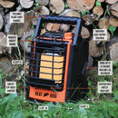 Heat Hog HH-09SLN-MA - 9,000 BTU Radiant Propane Portable Heater