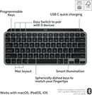 Logitech Master Bluetooth Wireless Ergonomic Keyboard - Space Gray - English (920-012644)