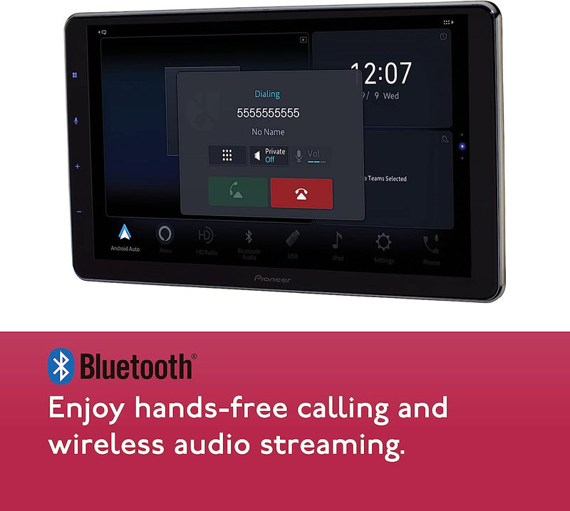 Pioneer DMH-WT8600NEX Multimedia Receiver With 10.1 Inch HD Capacitive Touch Floating Display