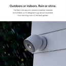 Google Nest Cam (Battery) Wire-Free Indoor/Outdoor Security Camera - White