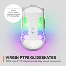 SteelSeries Aerox 3 2022 Edition 18000 DPI Bluetooth Optical Gaming Mouse - Snow