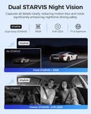 AZDOME M550 Max 4K 3 Channel Dash Cam,STARVIS Sensors, Built-in WiFi GPS, 64GB Card Included, IR Night Vision, WDR, 24H Parking Mode