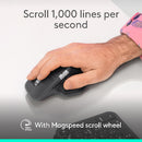 Logitech MX Master 4 Bluetooth Optical Mouse with Advanced Performance Haptic Feedback - Blac