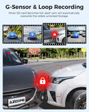 Azdome M300S 4K Dash Cam with WiFi, 170° Dash Cam Front and Rear, Night Vision, G-Sensor, 24H Parking Monitor