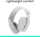 Logitech Zone Vibe 100 Wireless Over Ear Headset with Noise Canceling Microphone - White