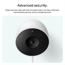 Google Nest Cam 2nd Gen Wired Outdoor Security Camera with 2K Video and Gemini - Snow