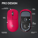 Logitech G PRO X Superlight 2 44000 DPI 8K Polling Wireless HERO 2 Sensor 60g Pro-Grade Mouse - Magenta