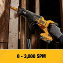Dewalt DCS368B XR 20-V Cordless Reciprocating Saw - 1 1/8-in