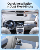 AZDOME M590 3 Channel WiFi 6 Dash Camera for Cars, 2.5K+1080P+1080P Front and Rear Inside, 64GB Card Included, 3.18" IPS Screen with GPS, Parking Mode, IR Night Vision