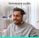 Logitech Zone Vibe 100 Wireless Over Ear Headset with Noise Canceling Microphone - White