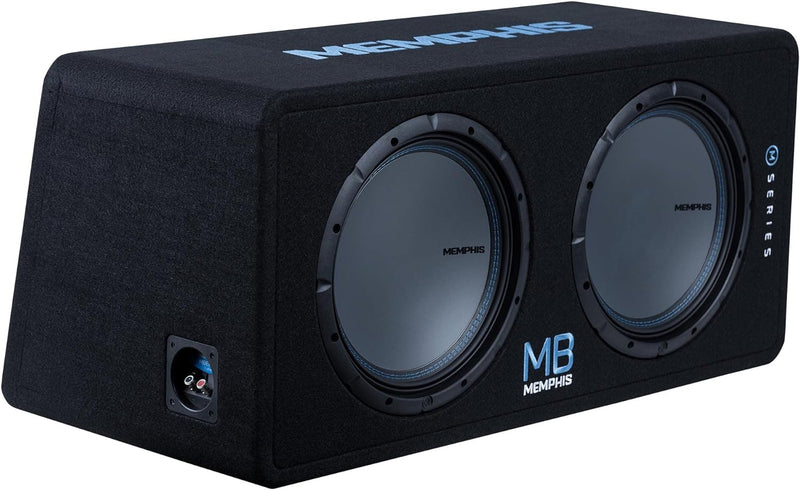 Memphis Audio MBE12D1 12" 1000W RMS Ported Loaded Dual Enclosure