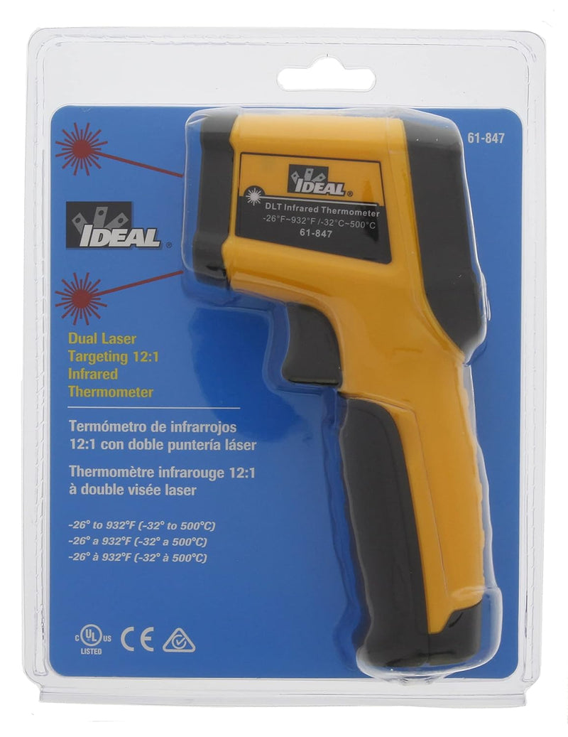 IDEAL 61-847 Infrared Thermometer Dual Laser