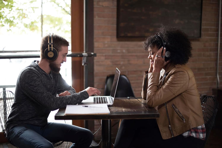 AKG K92 Over-Ear, Closed-Back, Studio Headphones - Matte Black/Gold