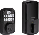 Weiser Aura Series 9GED18500-002 Deadbolt with Bluetooth - Matte Black(Open Box)