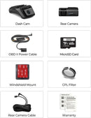 Thinkware U3000 PRO Front and Rear Dual 4K Dash Cam, HDR, Sony STARVIS 2, Radar Parking Mode, Wi‑Fi & GPS, LTE Compatible