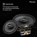 Pioneer TS‑A1371F A‑Series 5‑1/4″ 3‑Way Coaxial Car Speakers – 300 W Peak / 50 W RMS – Pair