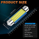 578 LED Festoon Bulb, 42mm 41mm 1.65 Inch Festoon DE3425 DE3423 211-2 LED, 12V 33SMD White Light 42mm Festoon Bulbs for Car Interior Dome Map Courtesy Trunk