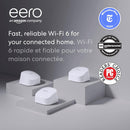 Système Wi-Fi 6 maillé double bande eero 6 avec hub domestique intelligent Zigbee intégré (1 routeur eero 6 + 2 prolongateurs eero 6) 