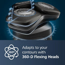 Philips Series 5000 S5898/17 Wet & Dry Electric Razor/Rotary Shaver with Beard Styler