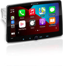 Récepteur de voiture Apple CarPlay Android Auto Planet Audio P90CPA - Châssis simple Din avec écran tactile capacitif de 9 pouces, Bluetooth, USB, sans CD DVD, éclairage multicolore 