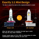 Ampoule LED H11 Ampoule LED H8 pour feux antibrouillard Jaune Bleu Blanc H16 30 W Durée de vie de 50 000 heures, Super pénétration, Plug and Play, Ampoules halogènes de remplacement DRL, Meilleurs feux antibrouillard, Lot de 2