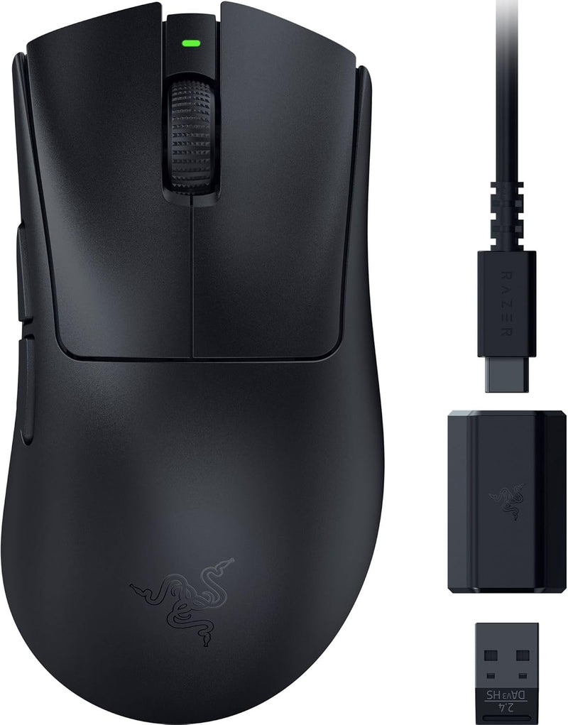 Razer DeathAdder V3 HyperSpeed 26000 DPI Wireless Optical Gaming Mouse - Black