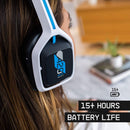 Casque de jeu sans fil ASTRO Gaming A20 Gen 2 avec microphone pour PS5 / PS4 - Blanc/Bleu 