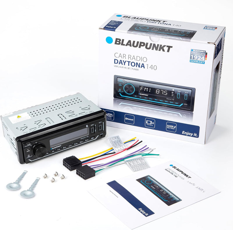 Blaupunkt DAYTONA140 SDin Mechless Receiver (USB / AUX / SD / Bluetooth)