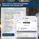 Weiser Aura Series 9GED18500-002 Deadbolt with Bluetooth - Matte Black(Open Box)