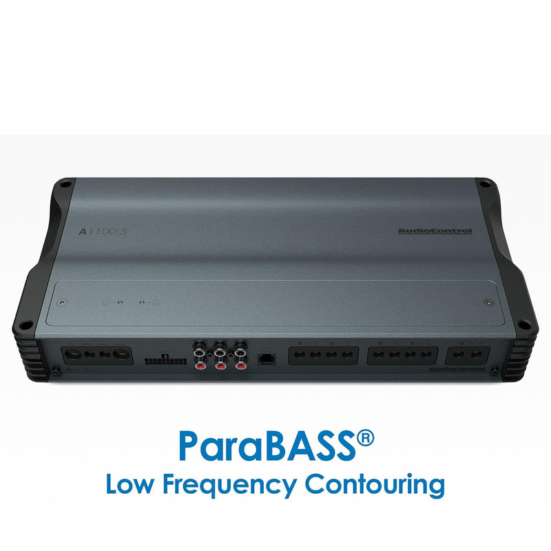 AudioControl A1100.5 Altitude Series 5-channel car amplifier — 90 watts RMS x 4 at 4 ohms + 600 watts RMS x 1 at 2 ohms