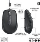 Logitech MX Anywhere 3S Wireless Compact Darkfield Mouse with Programmable Buttons