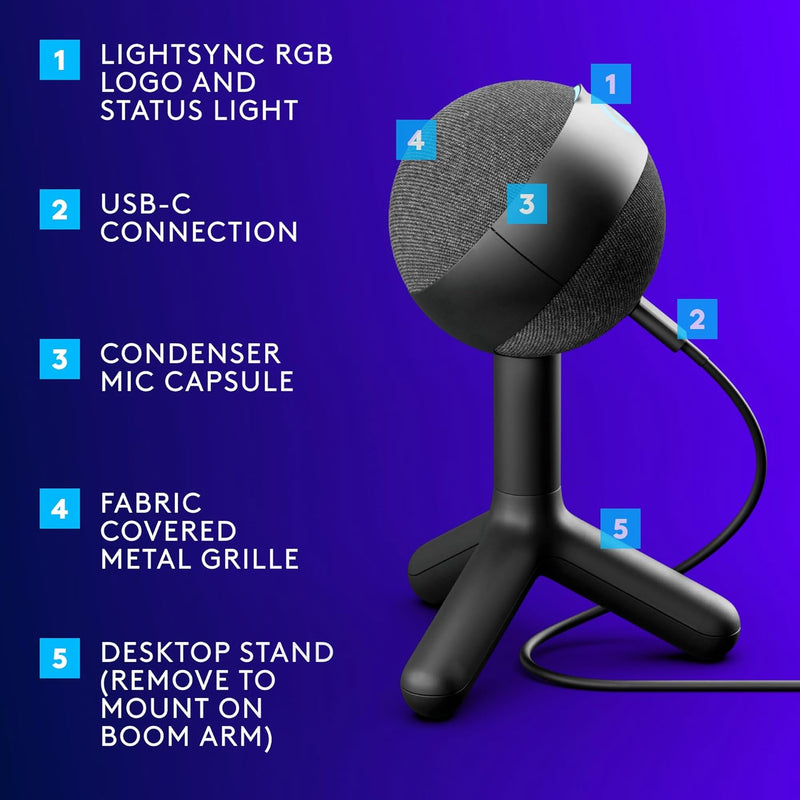 Microphone USB Yeti de Blue Microphones - Édition Blackout