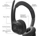 Logitech Zone 300 Bluetooth Wireless Headset with Noise Cancelling Microphone - Graphite