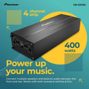 Pioneer GM-DX104 400W Max Class D Bridgeable 4-Channel Car Amplifier