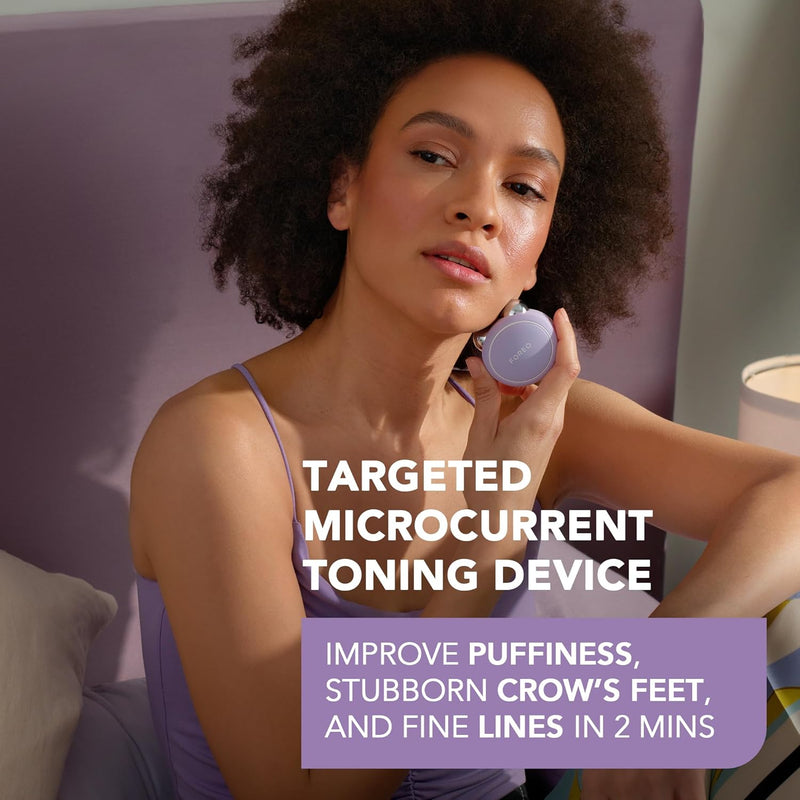 FOREO BEAR Mini Microcurrent Facial Device - Face Sculpting Tool - Instant Face Lift - Firm & Contour - Reduce Double Chin - Non-Invasive - Increases Absorption of Facial Skin Care Products (Lavender)