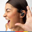 Skullcandy Push Active In-Ear Wireless Earbuds, 44 Hr Battery, Skull-iQ, Alexa Enabled, Microphone, Works with iPhone Android and Bluetooth Devices - True Black/Orange