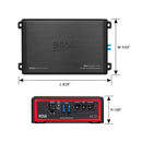 BOSS Elite BE2000.1D – 2000W Class D Monoblock Car Amplifier with Remote Subwoofer Control