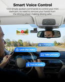 AZDOME M590 3 Channel WiFi 6 Dash Camera for Cars, 2.5K+1080P+1080P Front and Rear Inside, 64GB Card Included, 3.18" IPS Screen with GPS, Parking Mode, IR Night Vision