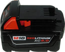 Batterie lithium-ion REDLITHIUM 18 V à capacité étendue (XC) 5,0 Ah de Milwaukee Tool M18 (lot de 2) 48-11-1852 