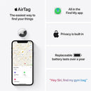Apple AirTag Bluetooth Item Tracker - White