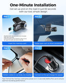 AZDOME M590 3 Channel WiFi 6 Dash Camera for Cars, 2.5K+1080P+1080P Front and Rear Inside, 64GB Card Included, 3.18" IPS Screen with GPS, Parking Mode, IR Night Vision