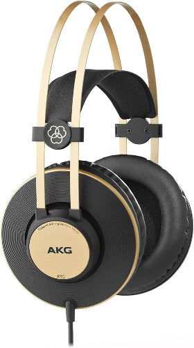 AKG K92 Over-Ear, Closed-Back, Studio Headphones - Matte Black/Gold
