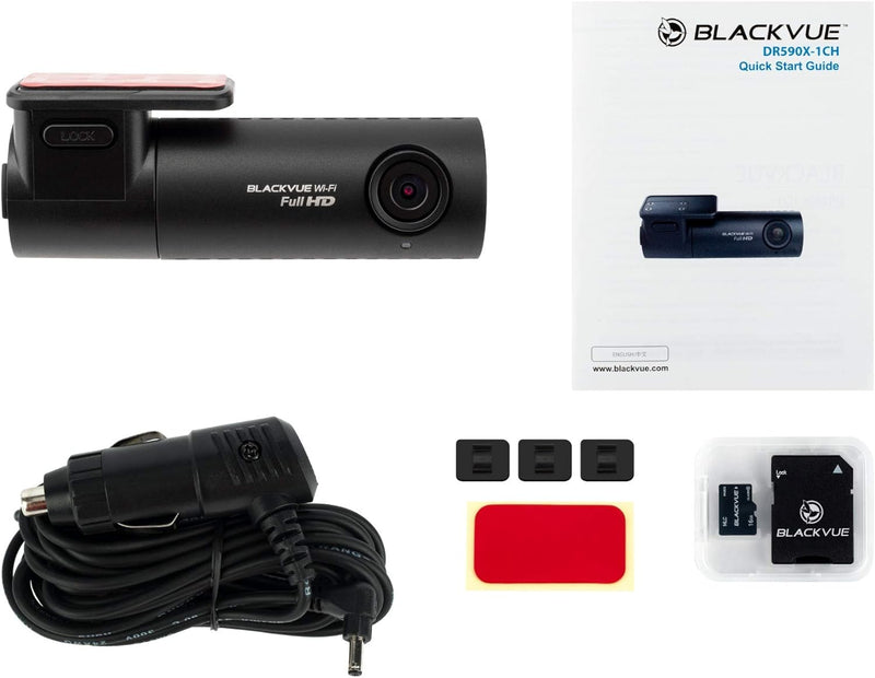 BlackVue DR590X-1CH Full HD Wi-Fi Dashcam, Cloud Lite Support, LTE-M via Optional CM100G LTE-M Module