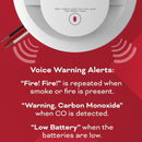 Kidde 30CUDR-VCA DETECT Combination Smoke & Carbon Monoxide Alarm, with AA Battery (Included) and Voice Alerts