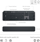 Combo Bluetooth MX Keys S - Clavier MX Keys S, souris MX Master 3S, repose-poignet MX - Noir 