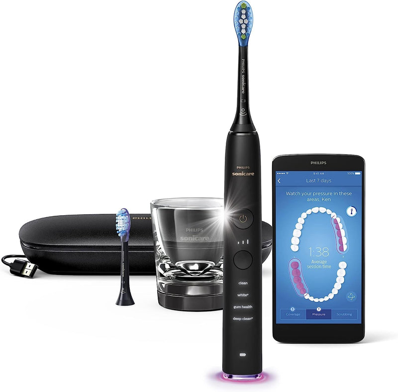 Philips Sonicare DiamondClean Smart 9350 Rechargeable Electric Toothbrush (Black)